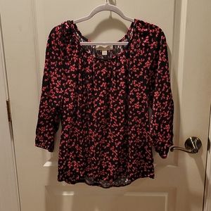 Michael Kors- heart patterned blouse
